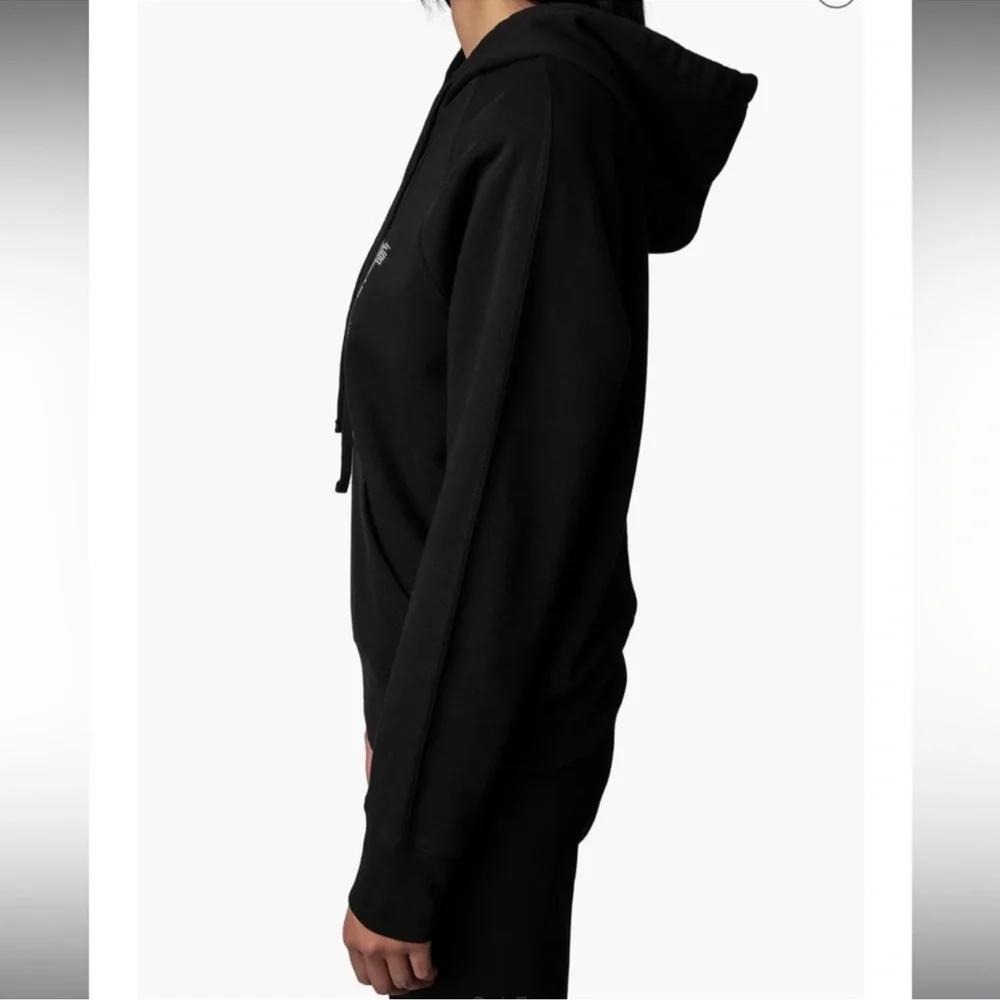 Zadig & Voltaire Upper Western Strass Sweatshirt in Black. NWT. Size XS - Picture 2 of 6